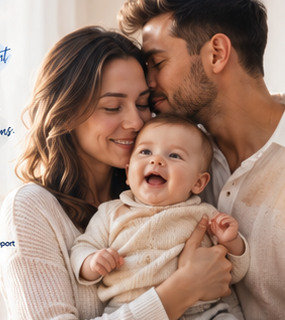 Family together after fertility journey